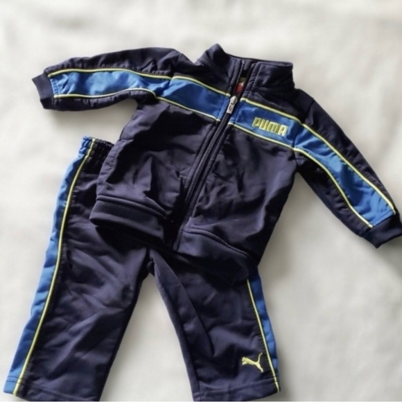 Puma Track Pants and Jacket Navy/Blue 3-6 Months - Picture 1 of 4
